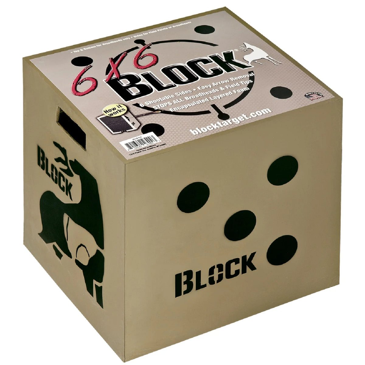18"x18"x16" 6x6 Sided Archery Target H51479