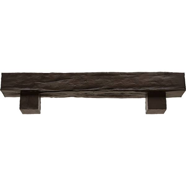 Natural Mahogany Faux Wood Fireplace Mantel Kit A264