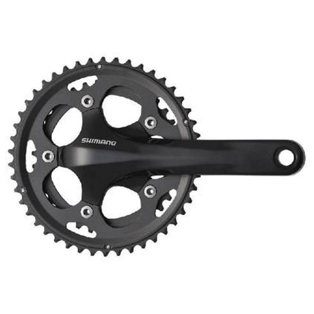 Black 175 x 36/46 10-Speed Double Road Bicycle Crank Set Z627