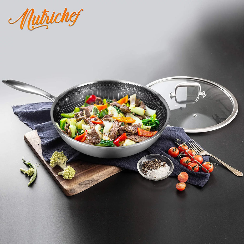 8 Inch Nonstick Triply Stainless Steel Pan B100238