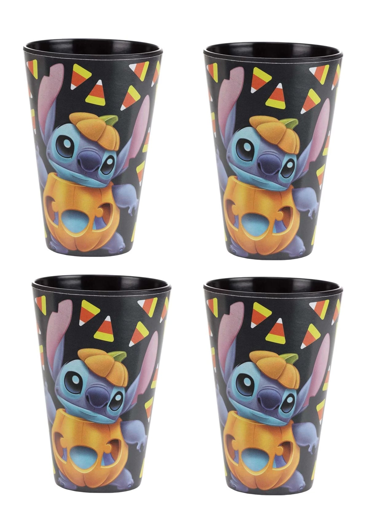 Black Tumblers Set of 4 Y9847