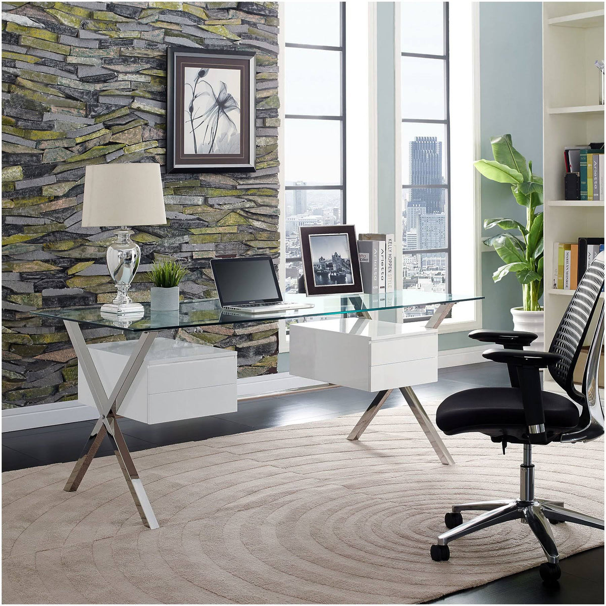 White Office Desk S717628