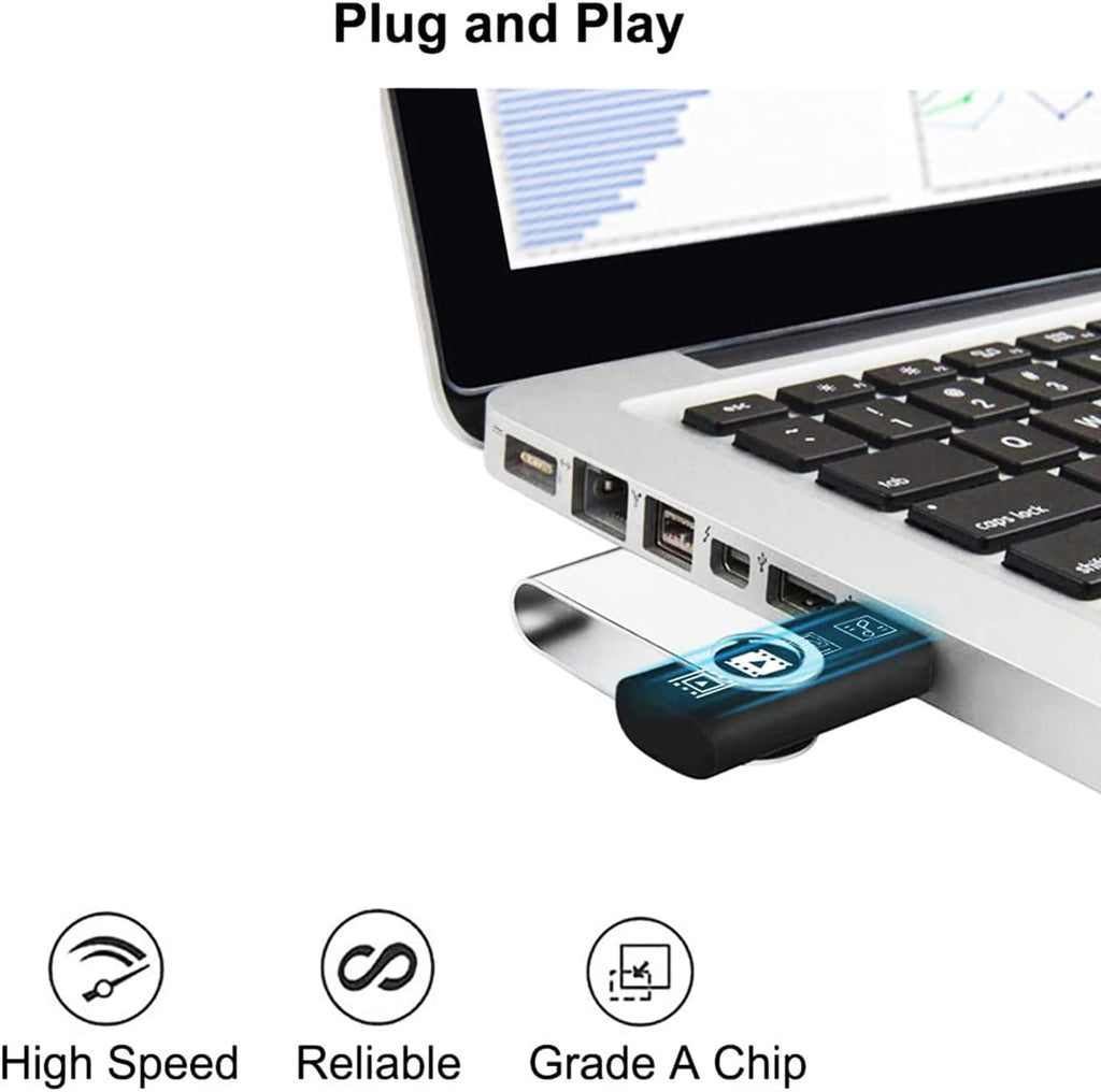 4GB USB 2.0 Swivel Flash Drive 20 Pack G188850