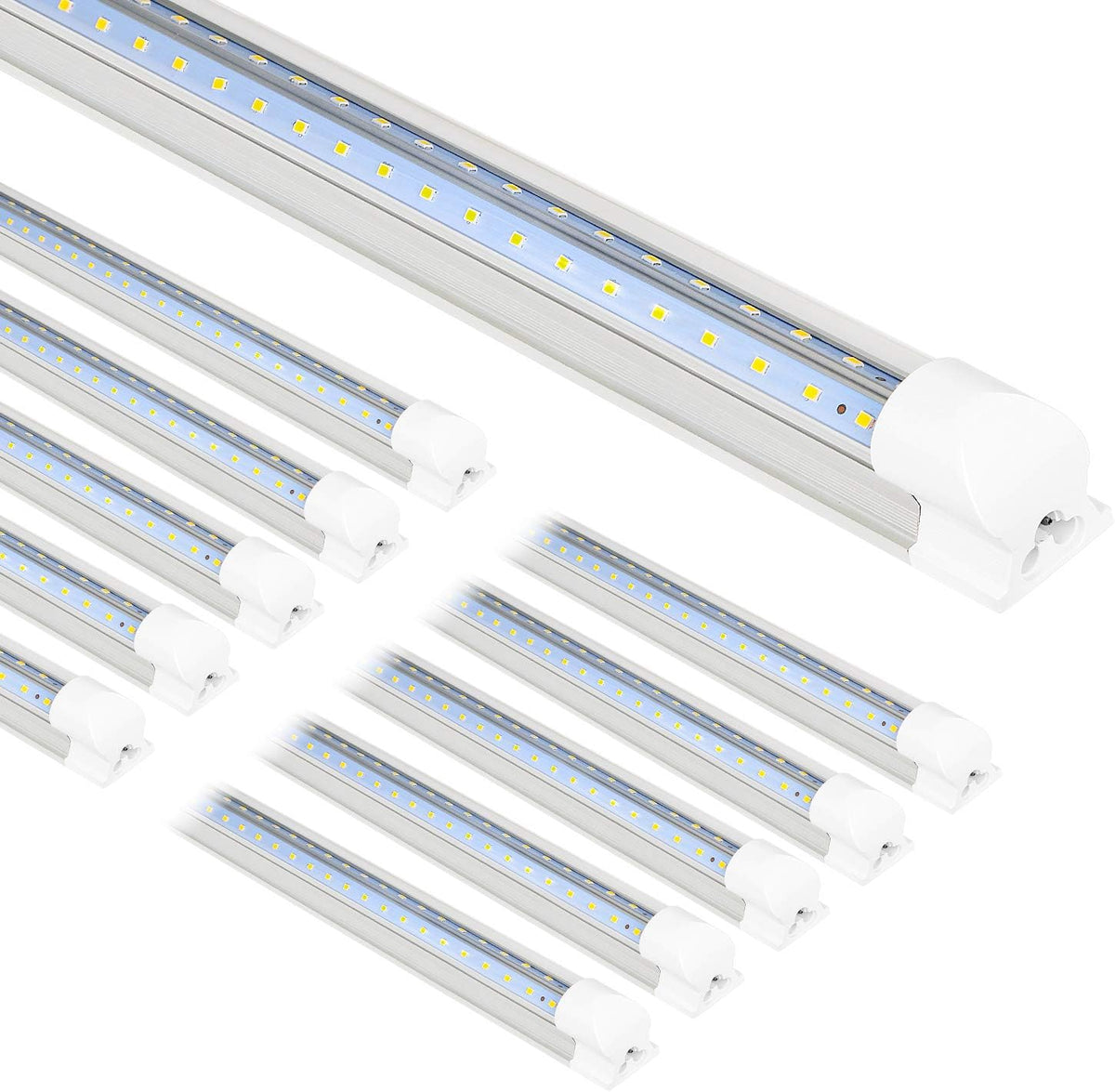8FT LED Shop Light, 10000LM, 80W, 5000K Daylight, 10 Pack L453709