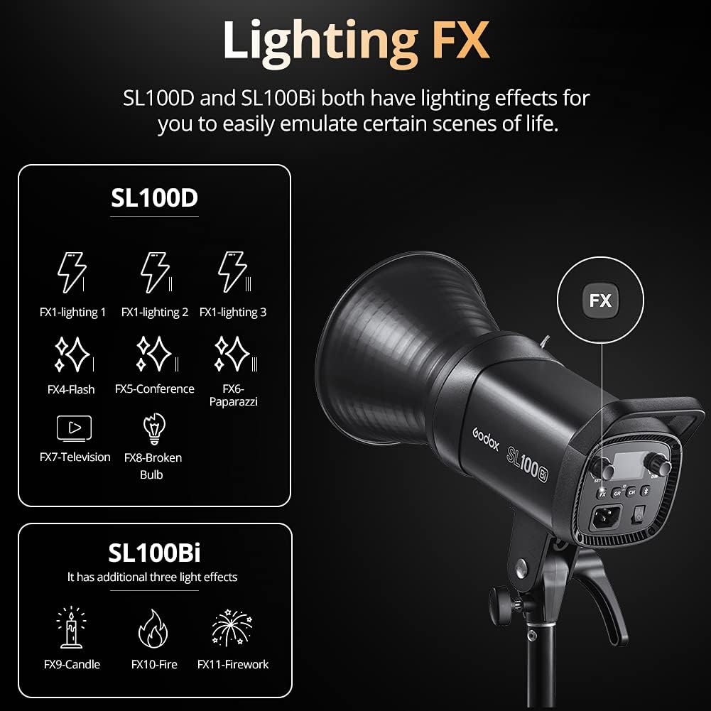 100W 5600K White LED Video Light with Bowens Mount H809327