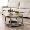 Industrial Brown Wood Cocktail Table R932099