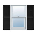 18x22W x 48x22H Vinyl Louver Shutters I217299