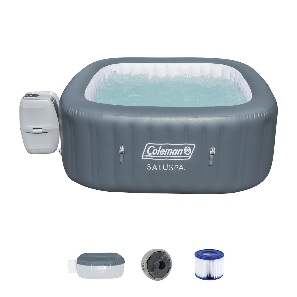 Blue 4-6 Person Inflatable Hot Tub Spa with Cover V854889