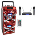 Bluetooth Karaoke Machine System with Wireless Mics X8642
