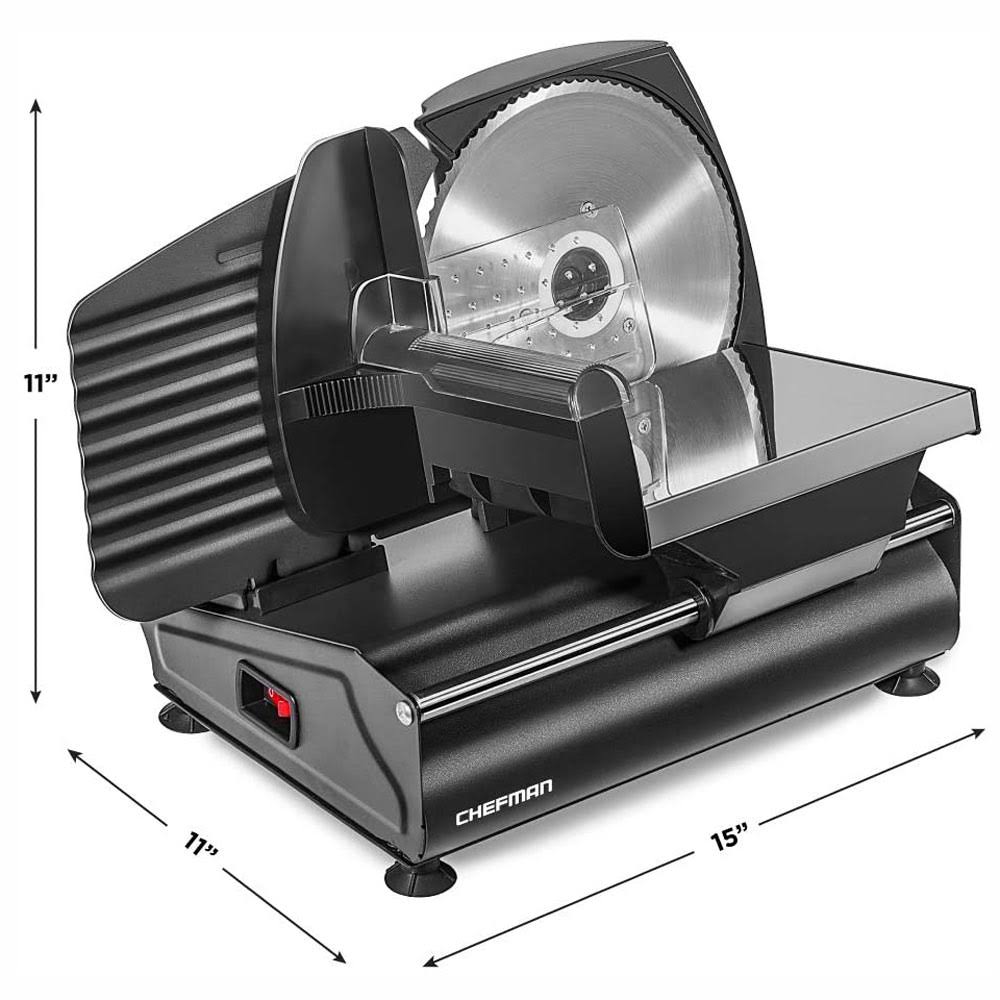 Black Stainless Steel Electric Food Slicer L76704