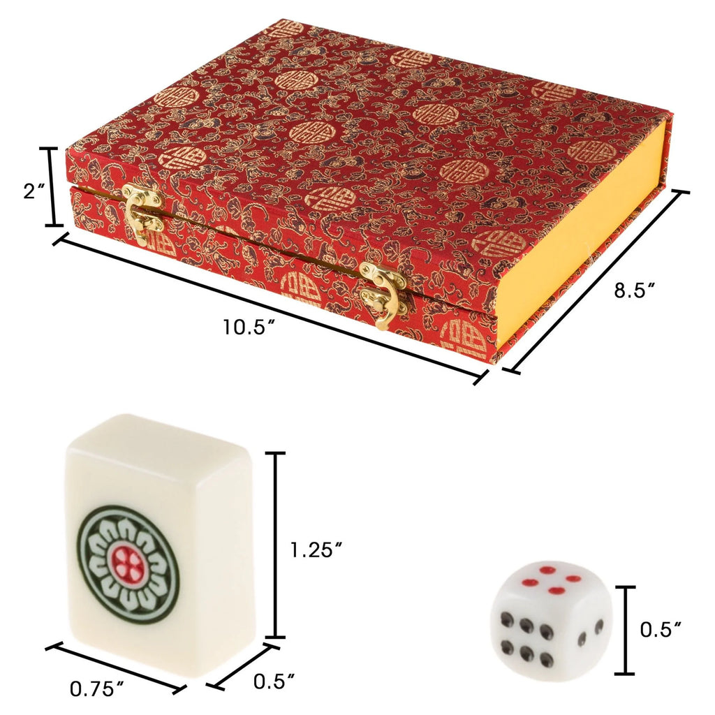 146 Tile Mahjong Set with Dice and Storage Case S150