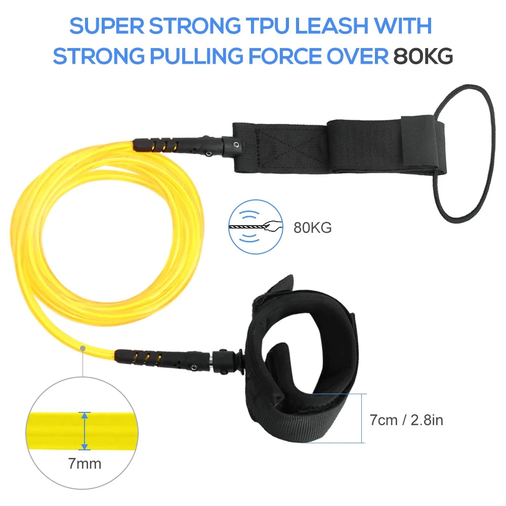 Surfboard Leash for Short Board Long Board Paddle Board Y27956