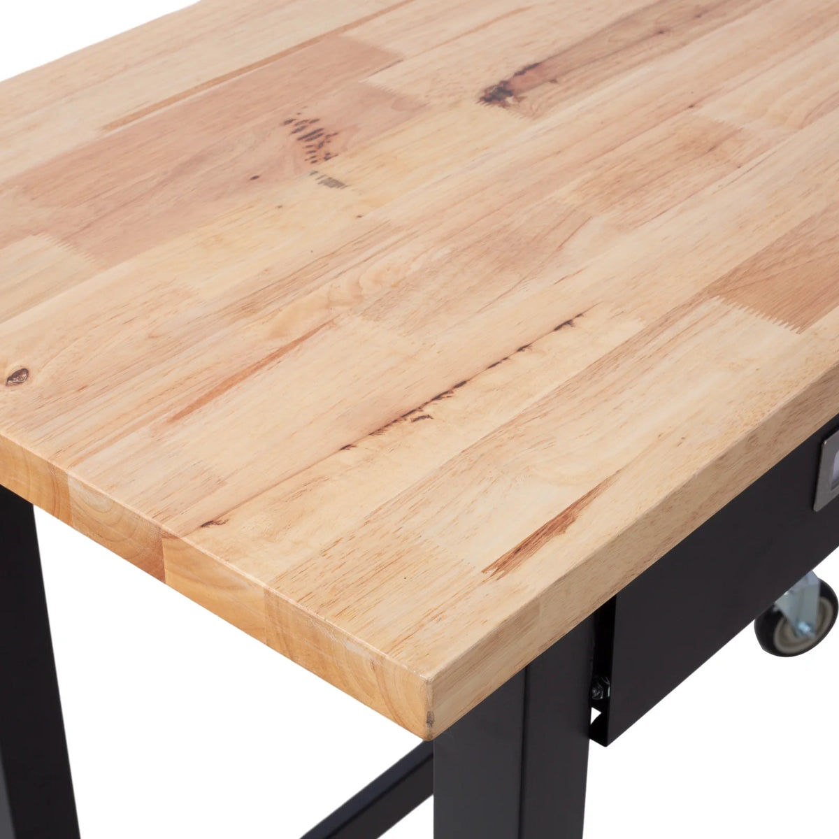 48in Adjustable Bamboo Wood Workbench with Drawer Storage A753279