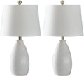 Table Lamps Set of 2 White Ceramic R27070