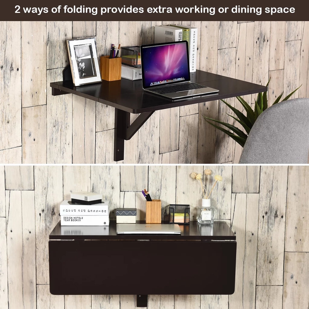 Wall-Mounted Drop-Leaf Folding Table I645741