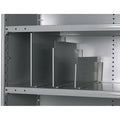Vertical Shelf Divider, 20 ga, Gray, PK12 T2834