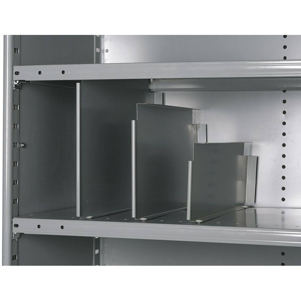 Vertical Shelf Divider, 20 ga, Gray, PK12 T2834