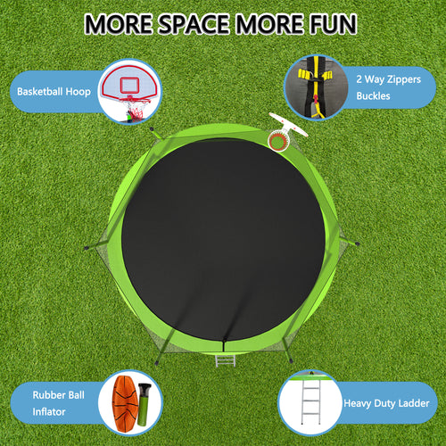 1300LB 15FT Trampoline with Enclosure D54298