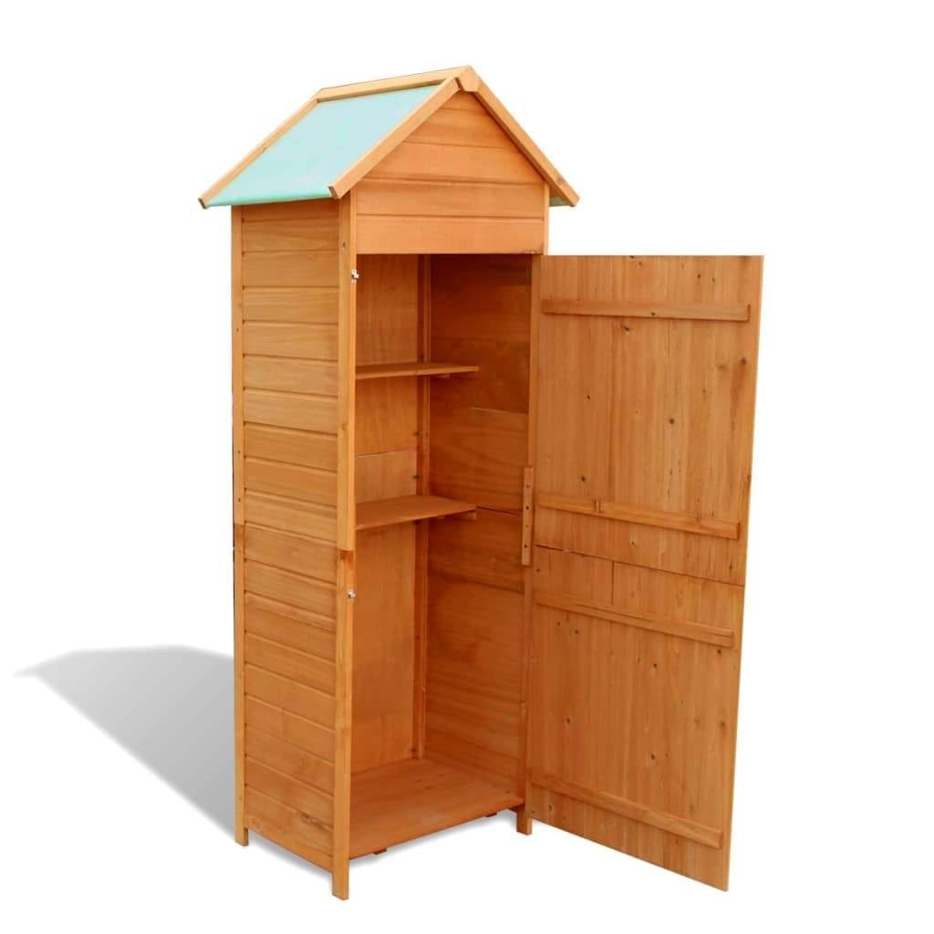 Garden Storage Cabinet Brown Y904778