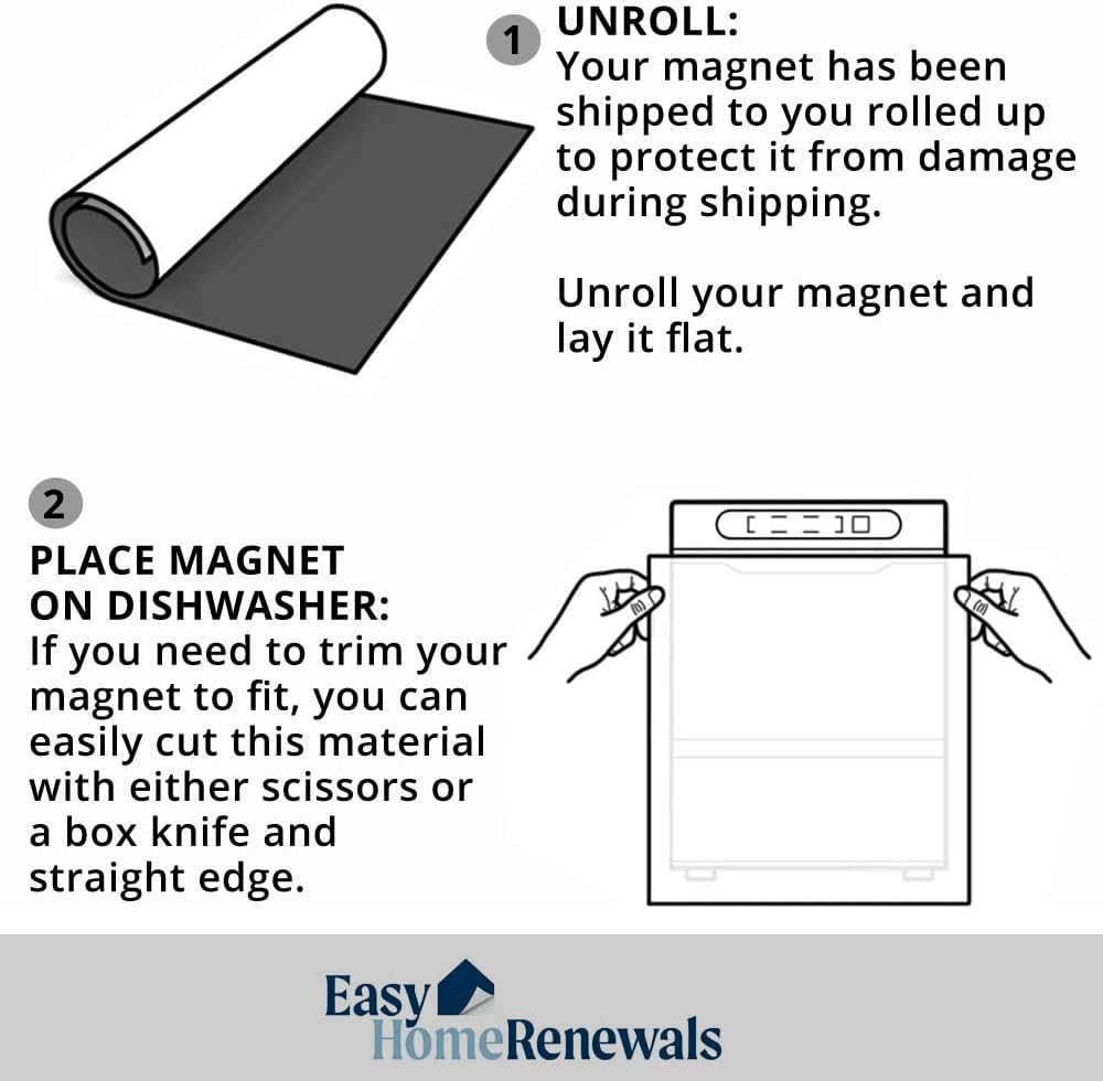 Vinyl Dishwasher Door Cover Sheet, 23.5 x 26 Inches, Pack of 2 Y980919