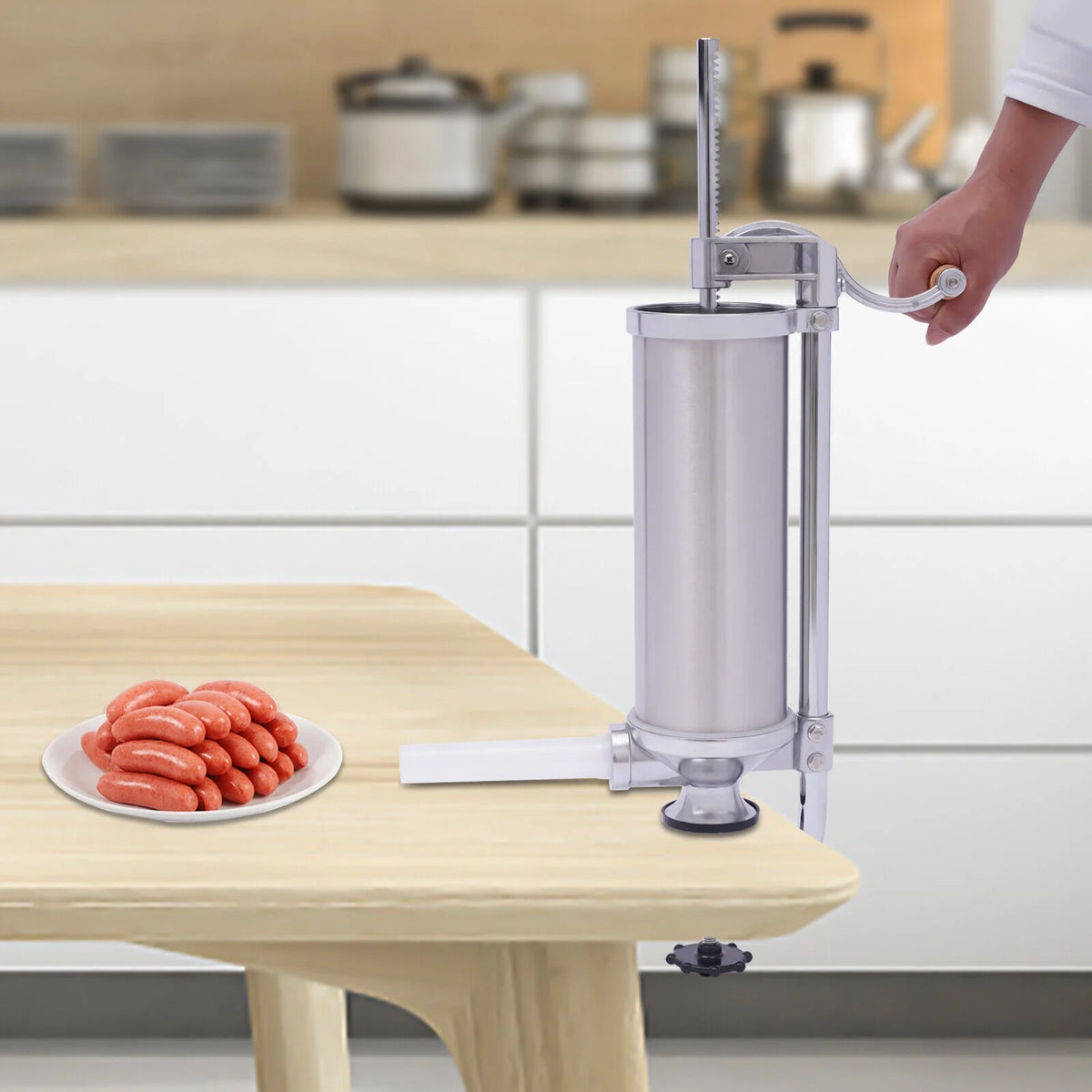 2.5L Stainless Steel Sausage Filler Meat Stuffer O15016