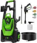 Electric Pressure Washer with 35FT Power Cord 20FT Hose 4 Tips 500ML Foam Cannon J268