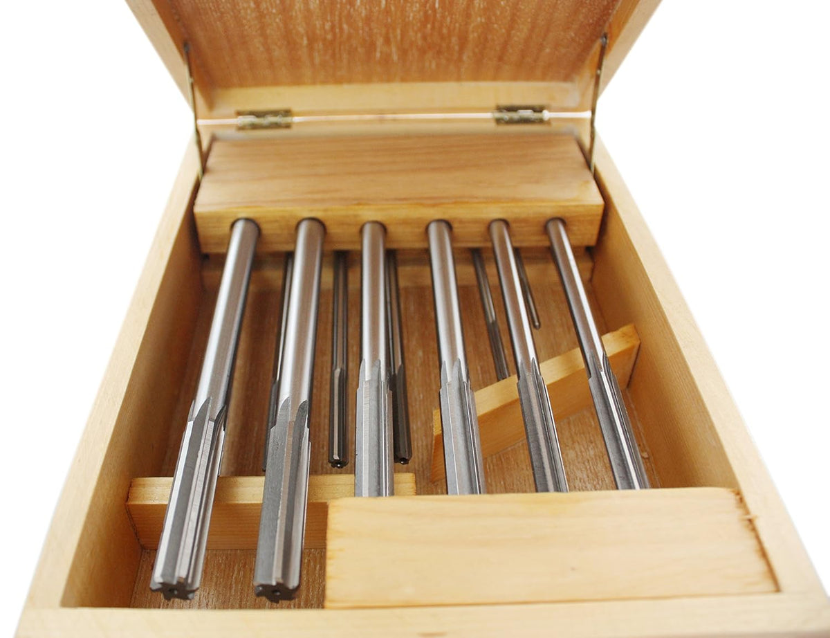 14 Pc H.S.S. Chucking Reamer Set in Fitted Case P588742