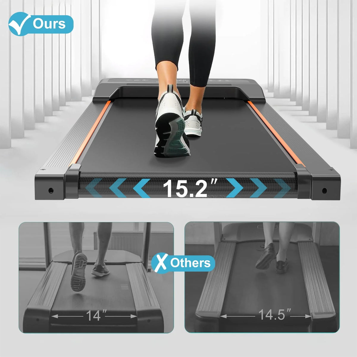 Portable Treadmill with LED Display and Remote Control L5472