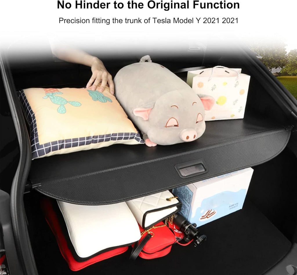 Black Waterproof Canvas Retractable Trunk Cover E545