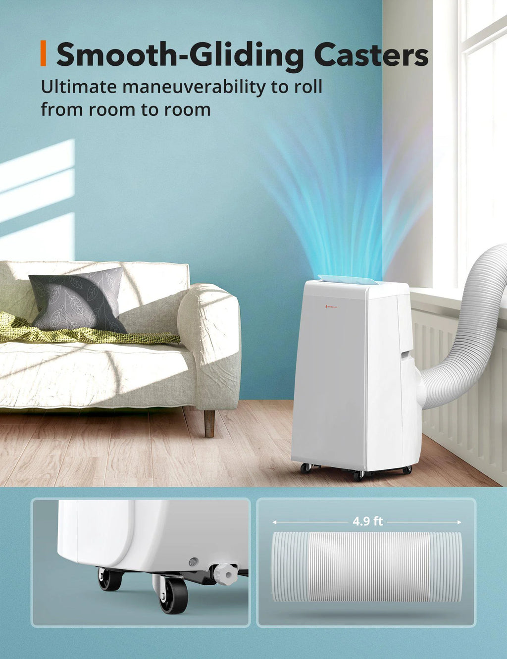 10,200-BTU 115V 3-in-1 Portable Air Conditioner, Dehumidifier, & Fan S2951