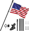 Black Wall Mount Flag Pole Kit J96164