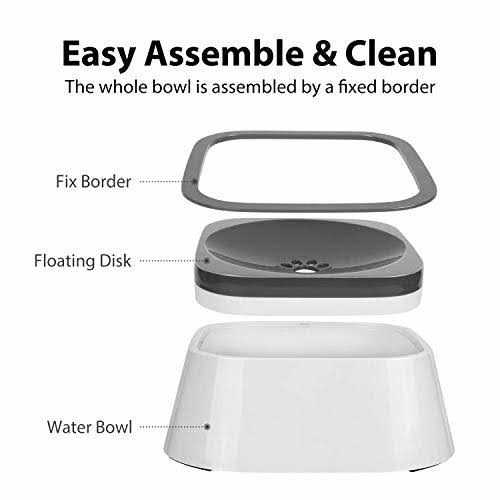 Dog Water Bowl Slow Feeder Bowl No Spill S4027