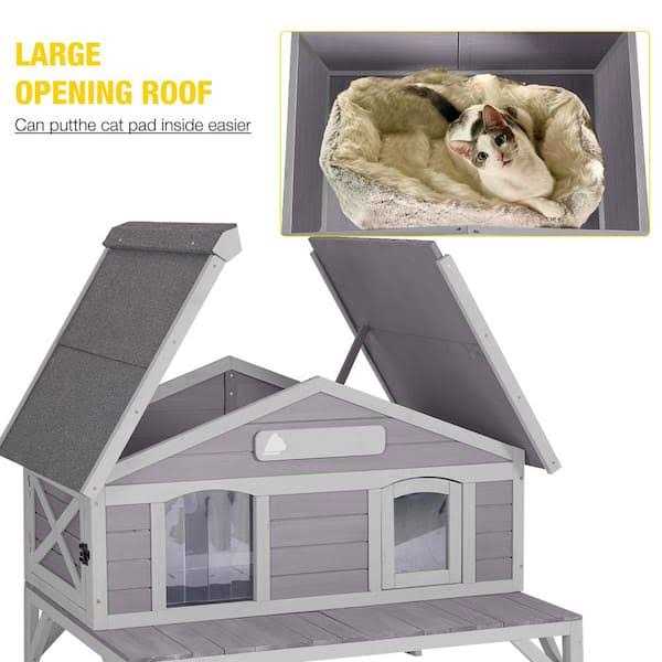 Wooden Cat House S8676