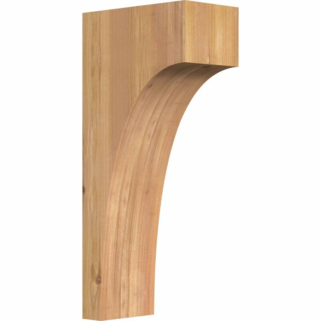 5 1/2x22W x 10x22D x 22x22H Huntington Smooth Corbel, Western Red Cedar B38515