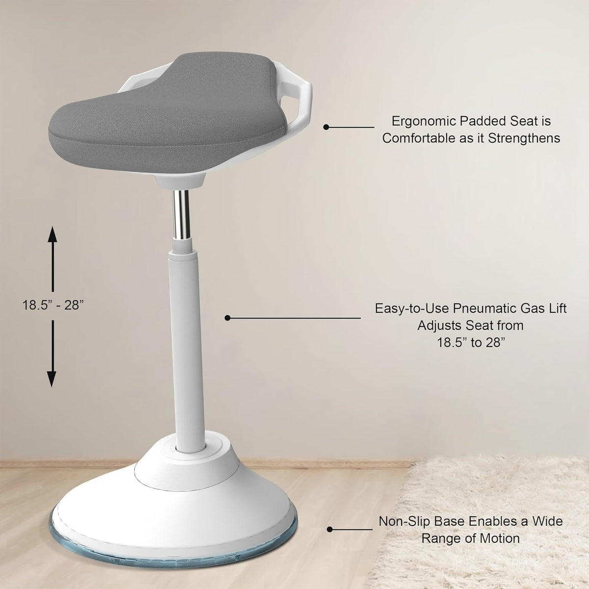 Adjustable Ergonomic Standing Stool Y156
