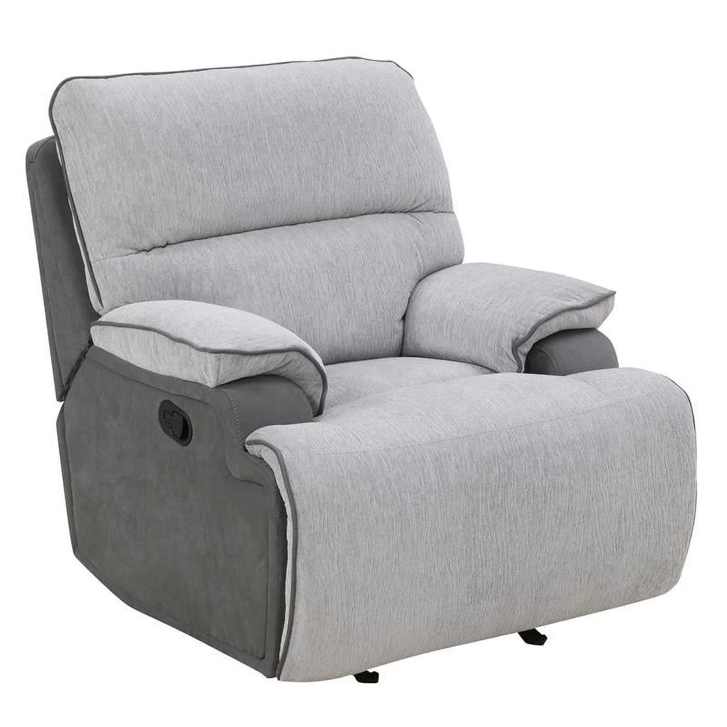 Light Gray Fabric Recliner Chair T8962