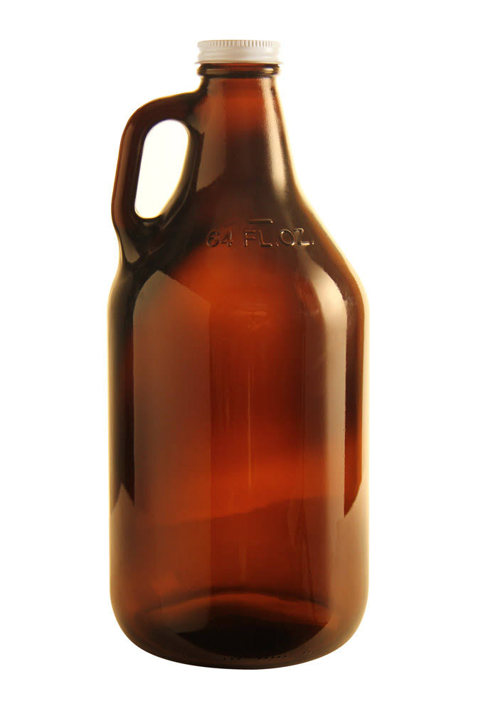 64 oz. Amber Glass Beer Growlers Z121