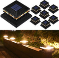 8pcs LED Waterproof Solar Post Cap Lights F78197
