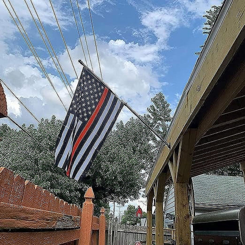 Black Wall Mount Flag Pole Kit J96164