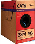 Category 6 Blue Cable 23AWG 4 Pairs 500 Feet Y577659