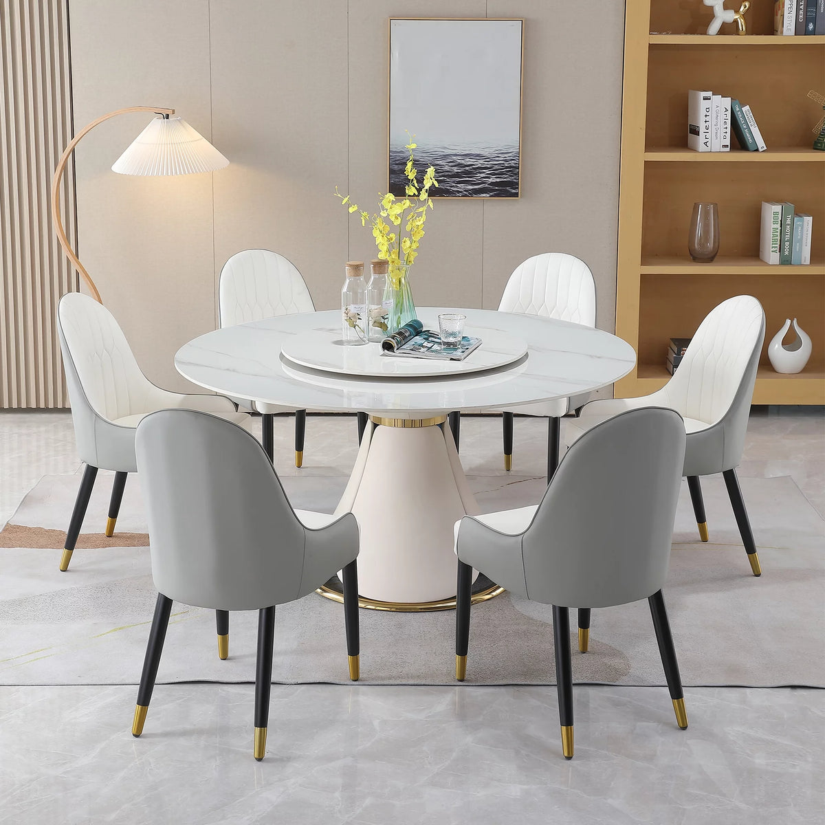 Sintered Stone Dining Table with 8 Chairs R713