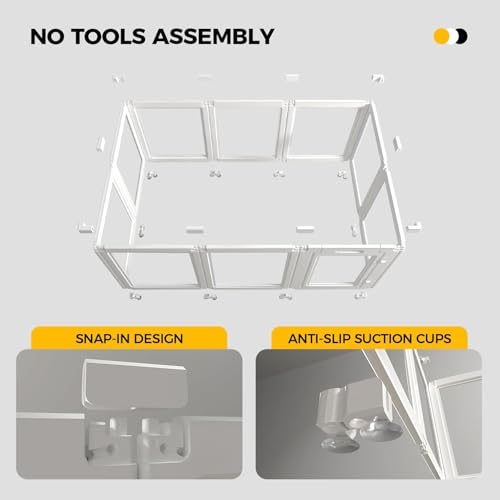 Clear Acrylic Plastic Dog Playpen, 30.3" Height, 10 PCS D955