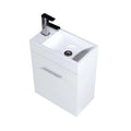 18 in. Wall Mount High Gloss White Bathroom Vanity P87111