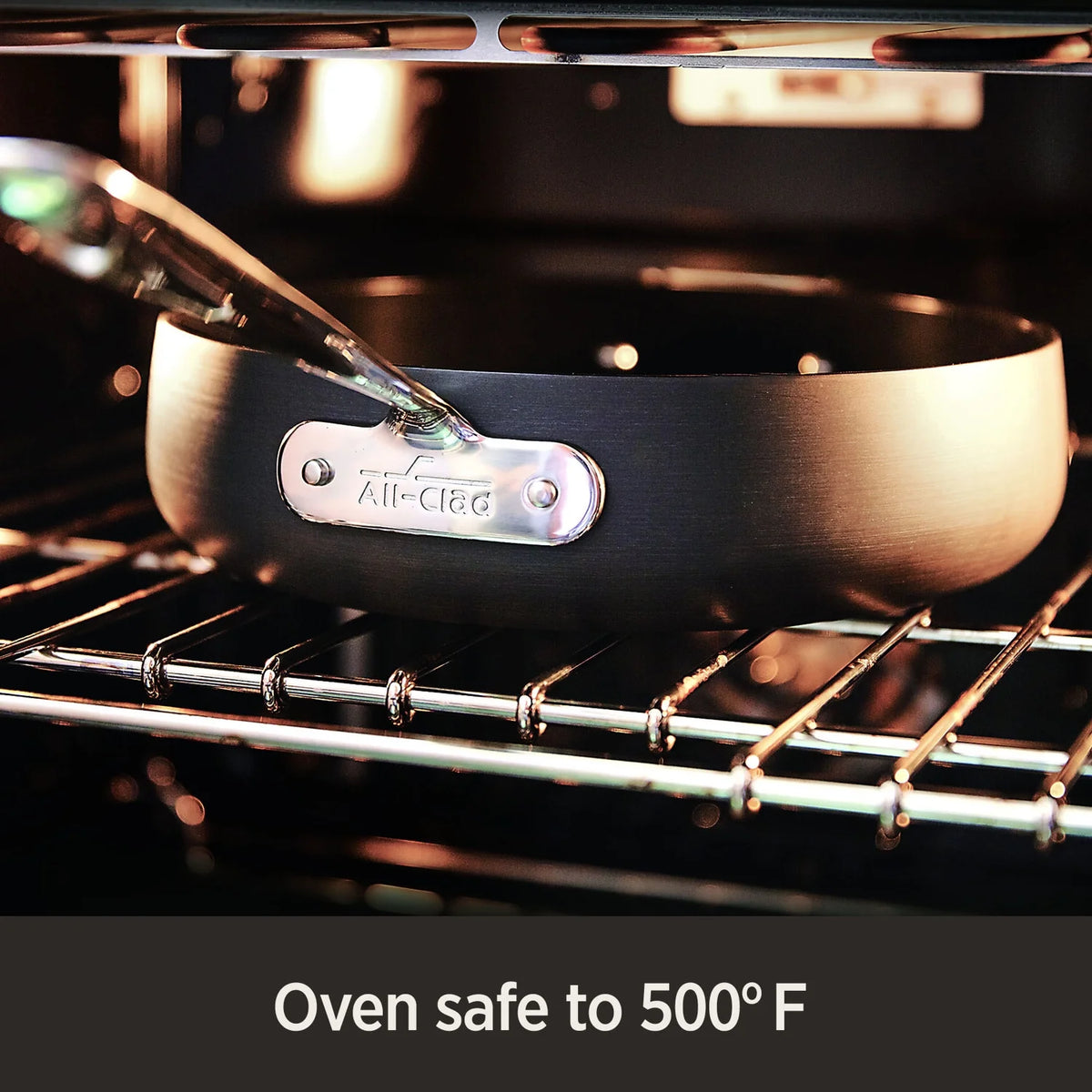 4-Quart Black Nonstick Hard Anodized Saute Pan L9055