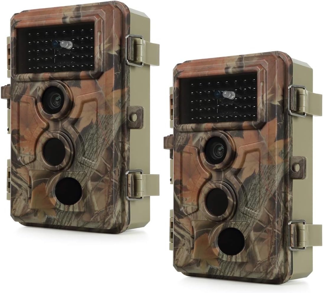 2-Pack Hunting Camera Game Cam 24MP 2.7K Night Vision Waterproof Q2297