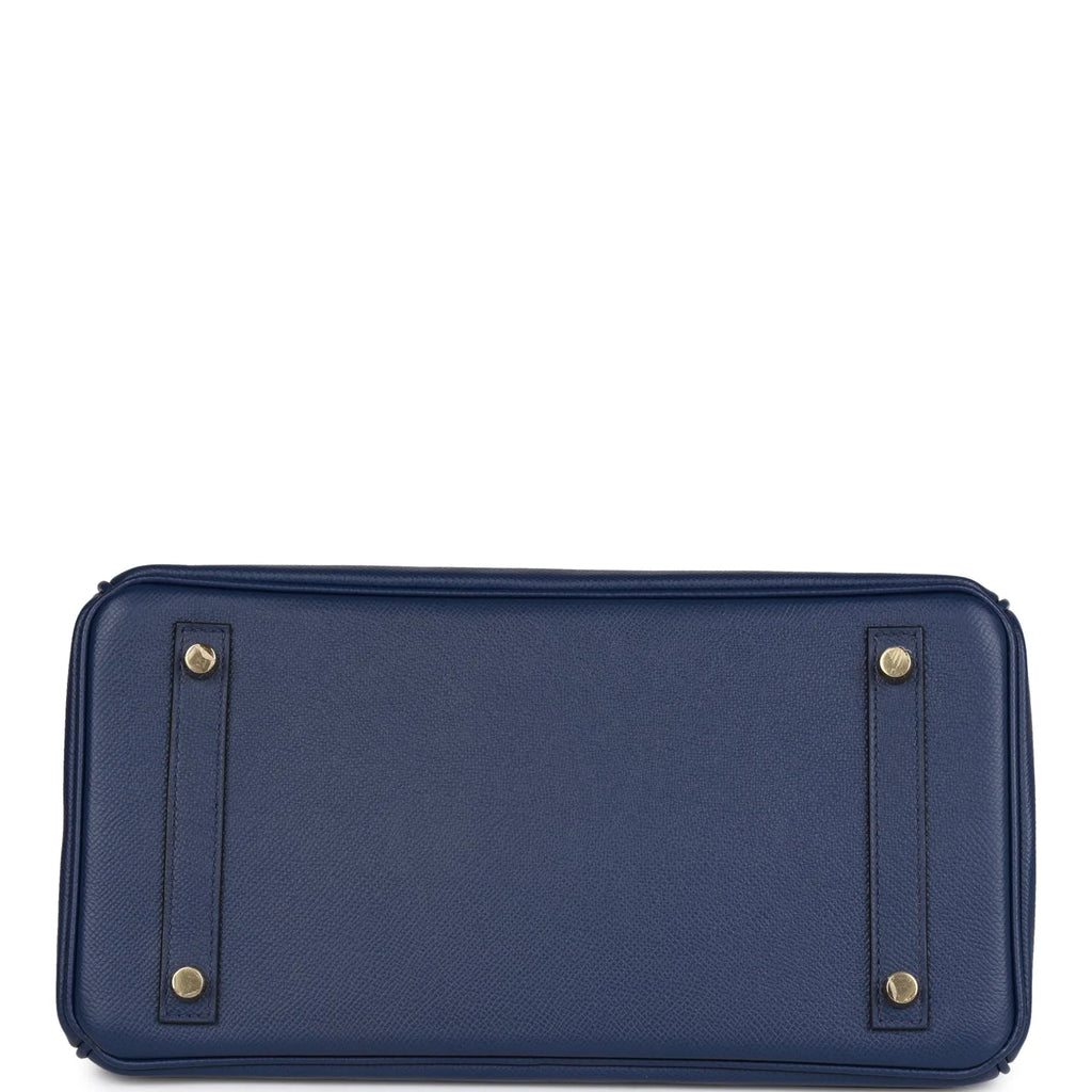 Bleu Saphir Epsom Leather Handbag Z6745