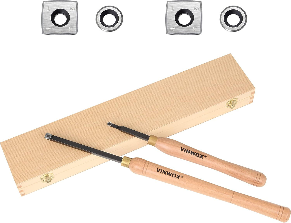 3 PCS Carbide Wood Lathe Turning Tool Set V740