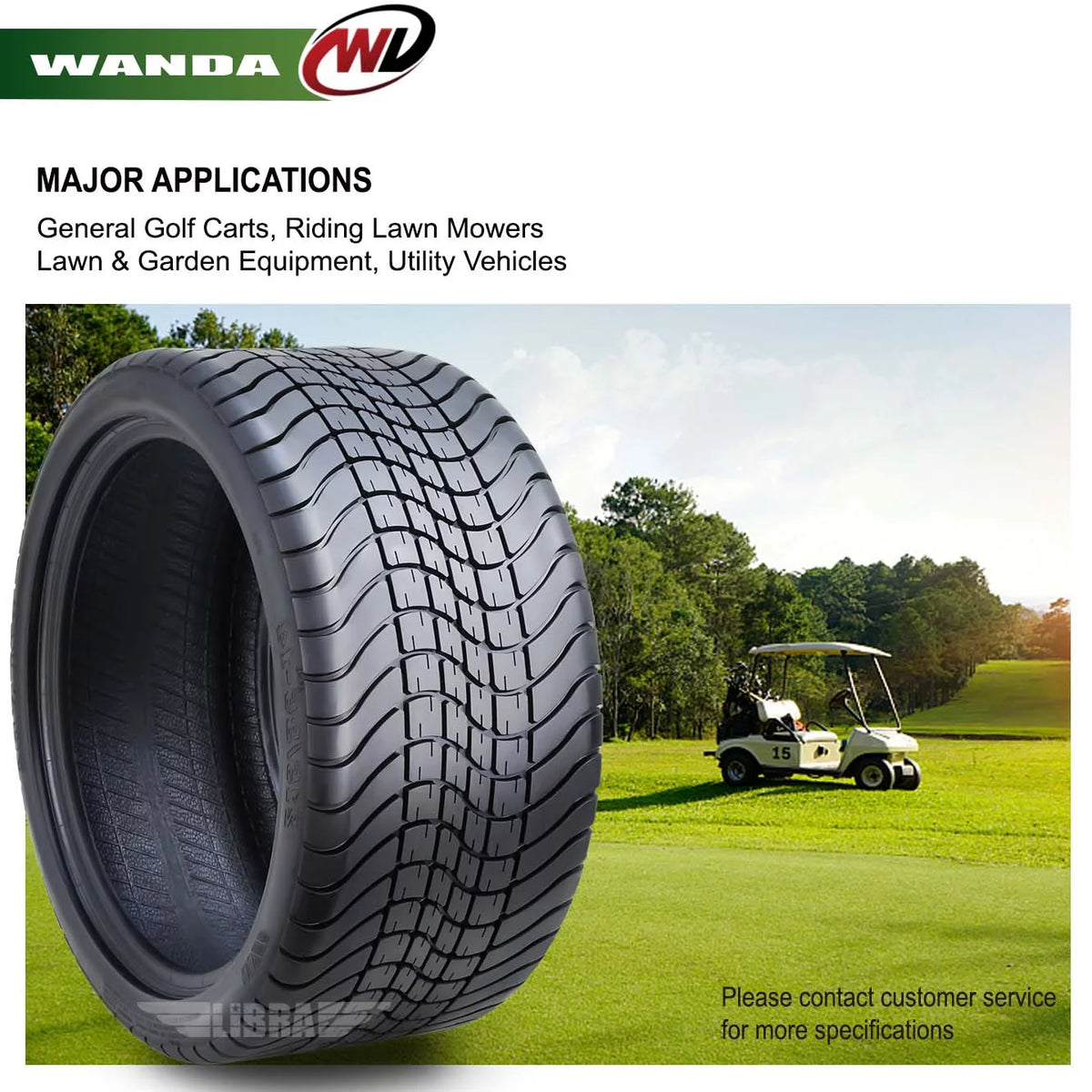 215/35-14 4 Ply Golf Cart ATV Tires Z114