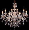 Cognac 8 Lights K9 Crystal Chandelier Ceiling Pendant Lamp 31x28 Inch H91159