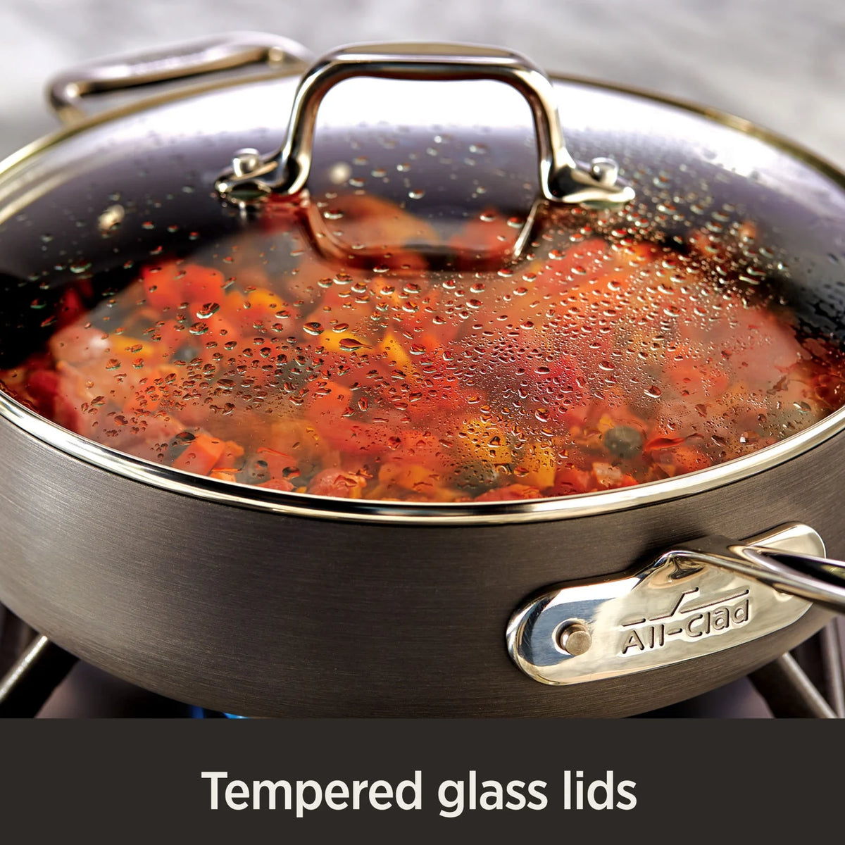 4-Quart Black Nonstick Hard Anodized Saute Pan L9055